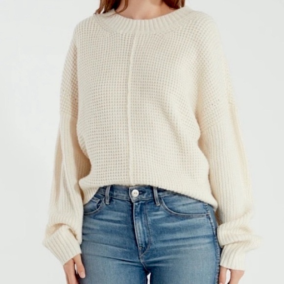 NWT Sanctuary Sweater cream knit Sorry Not Sorry style Size XL - Picture 1 of 13